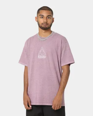 HUF X Pleasures Dyed Short Sleeve T-Shirt Purple