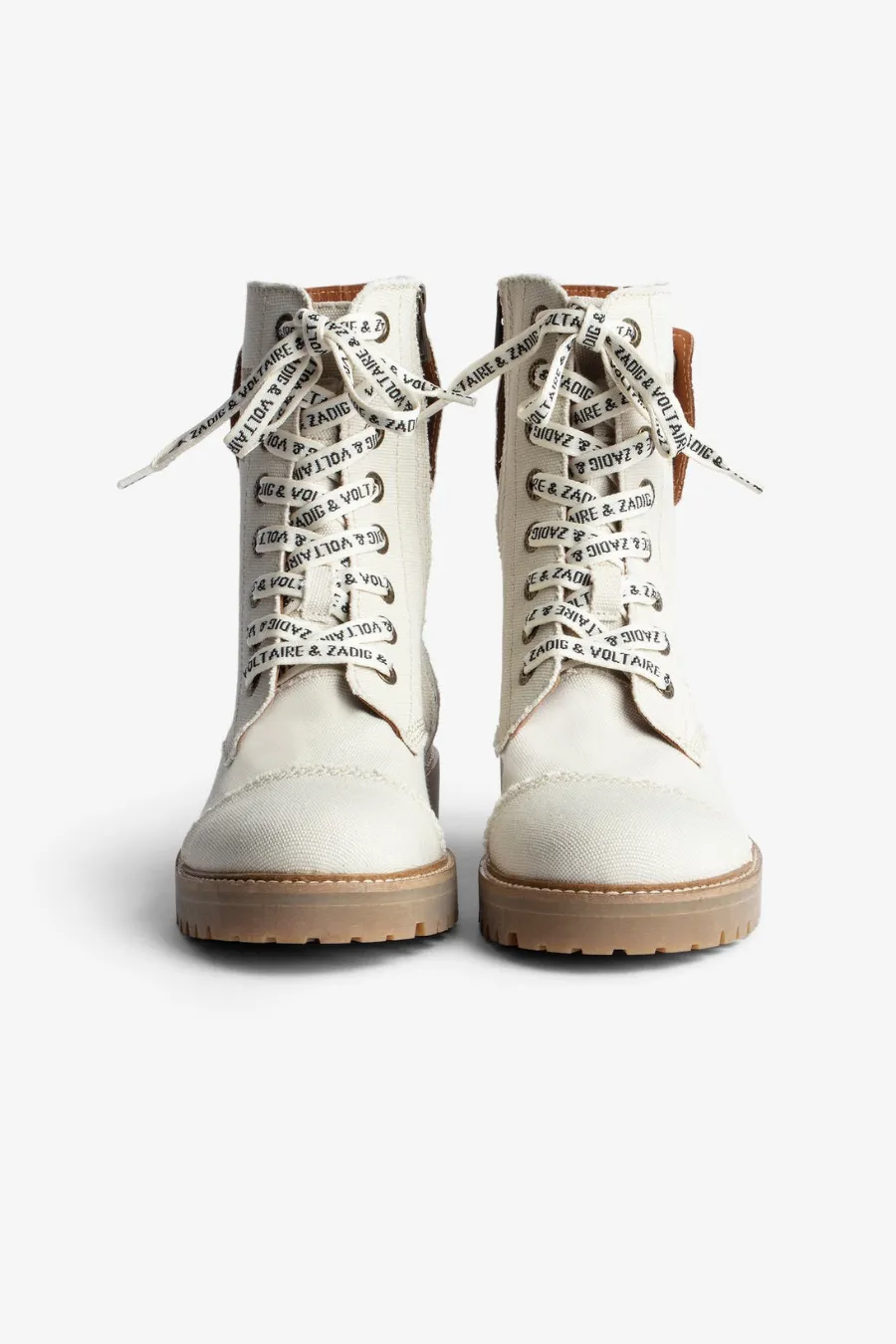 Jo Canvas Ankle Boots Flash