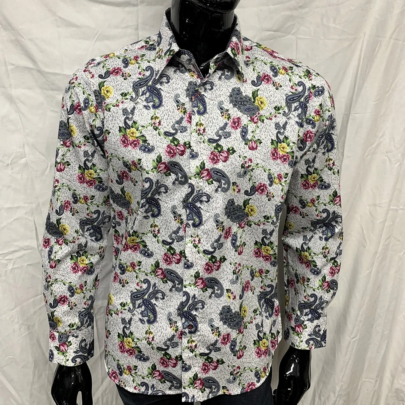 John Lennon Mens Hampshire Paisley Shirt - White