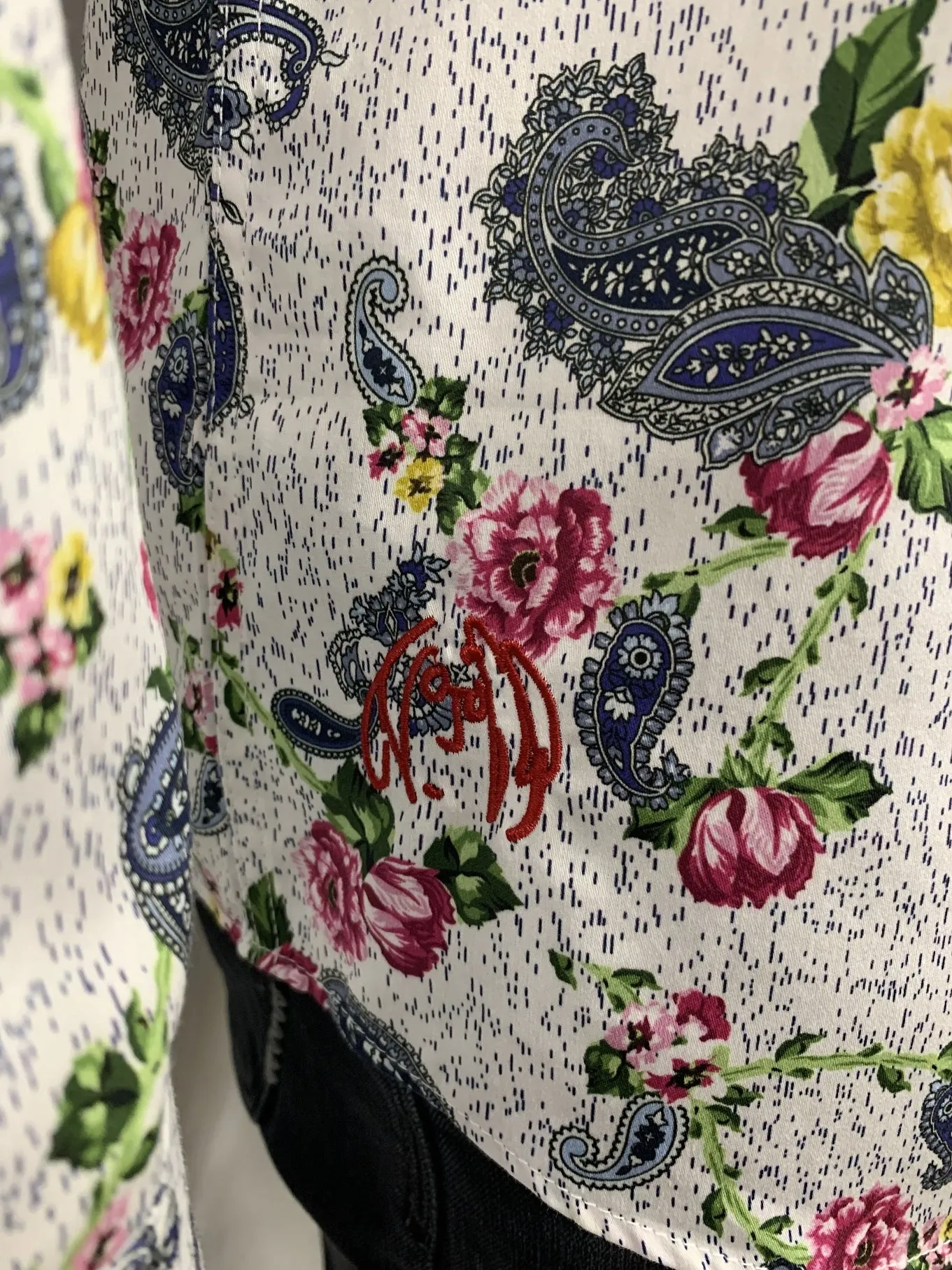 John Lennon Mens Hampshire Paisley Shirt - White