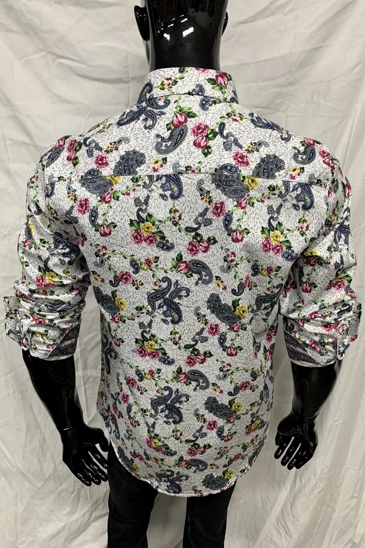 John Lennon Mens Hampshire Paisley Shirt - White
