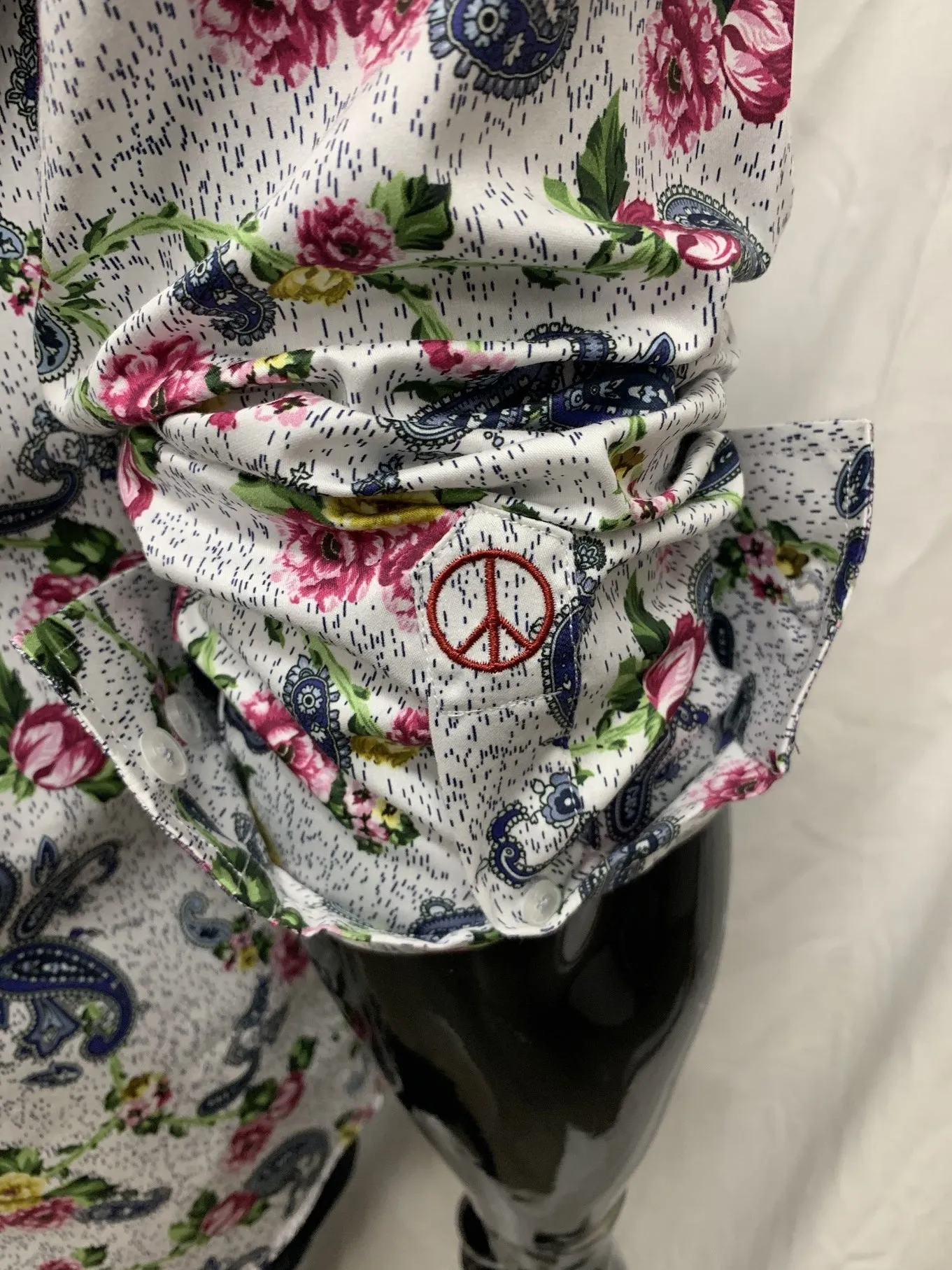 John Lennon Mens Hampshire Paisley Shirt - White