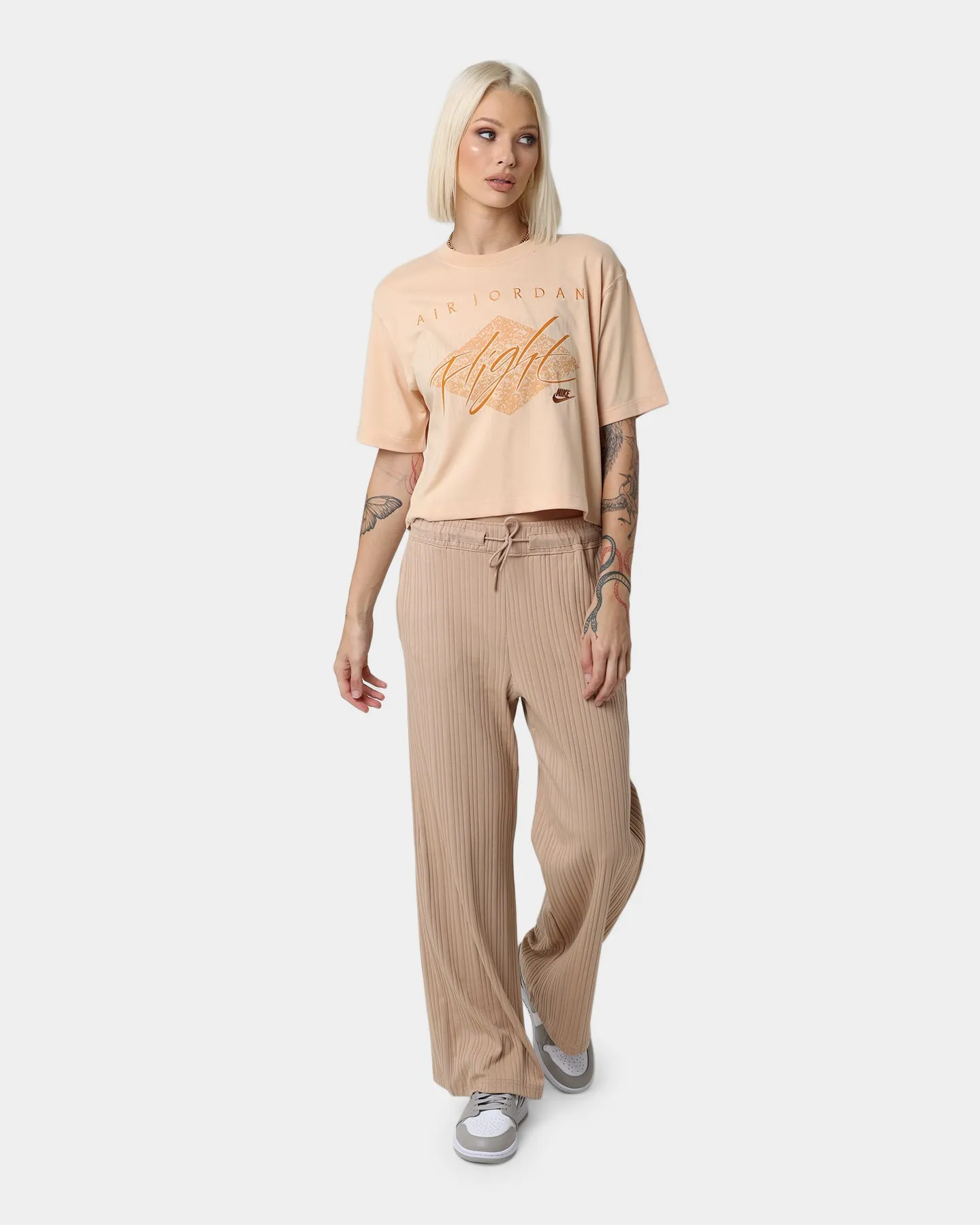 Jordan Women's Essential Short Sleeve Boxy T-Shirt White Onyx/White