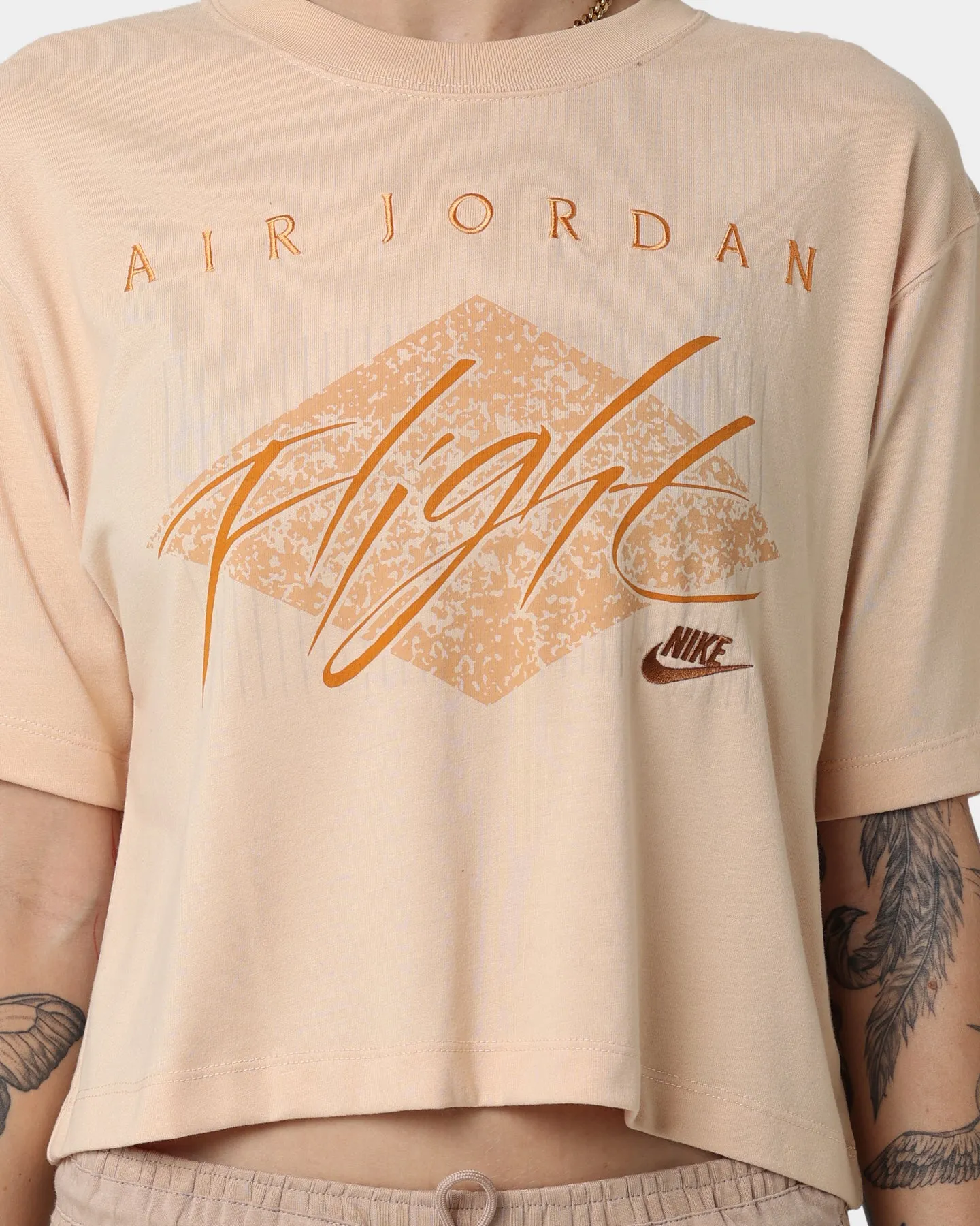 Jordan Women's Essential Short Sleeve Boxy T-Shirt White Onyx/White