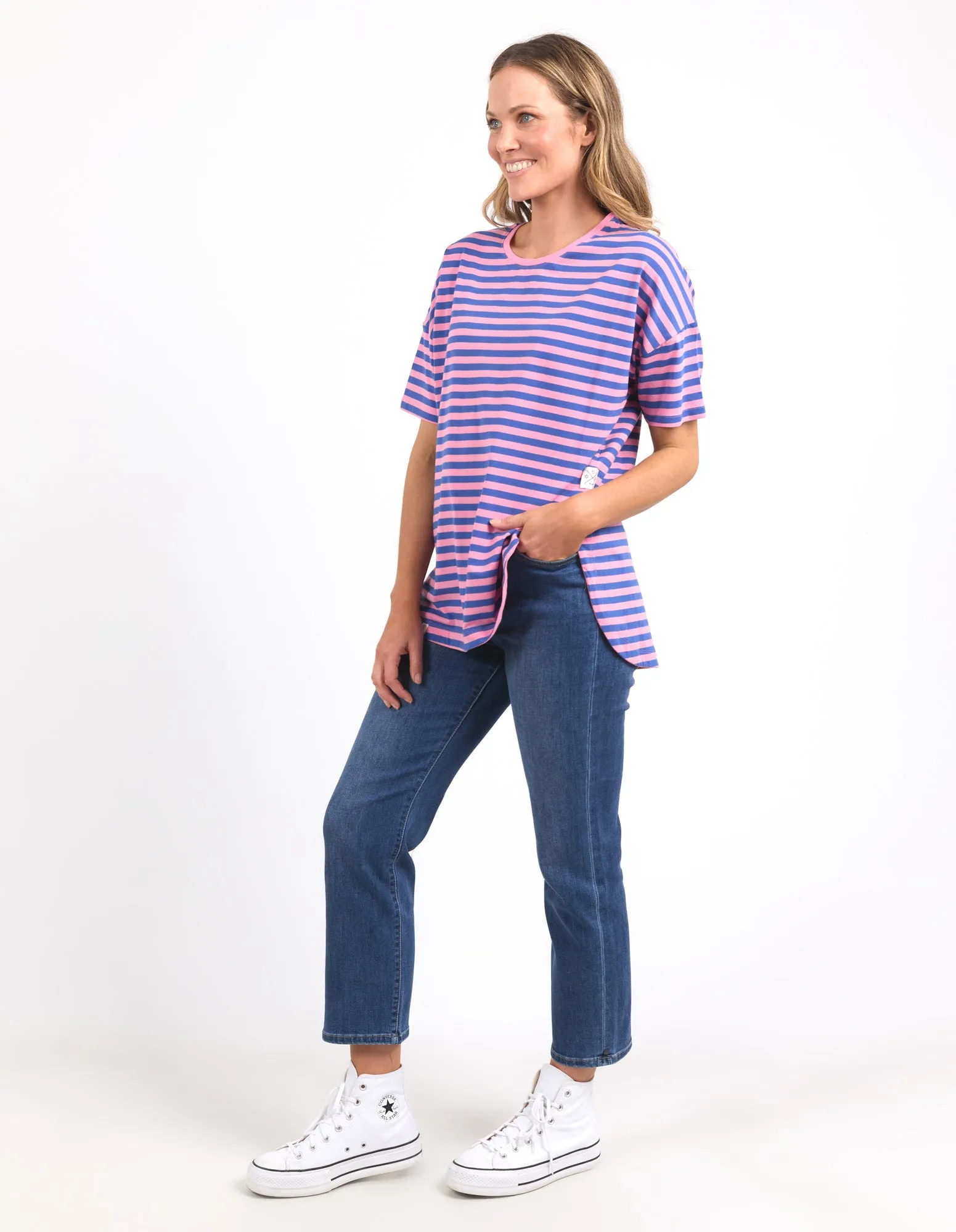 Lauren Tee Strawberry Stripe