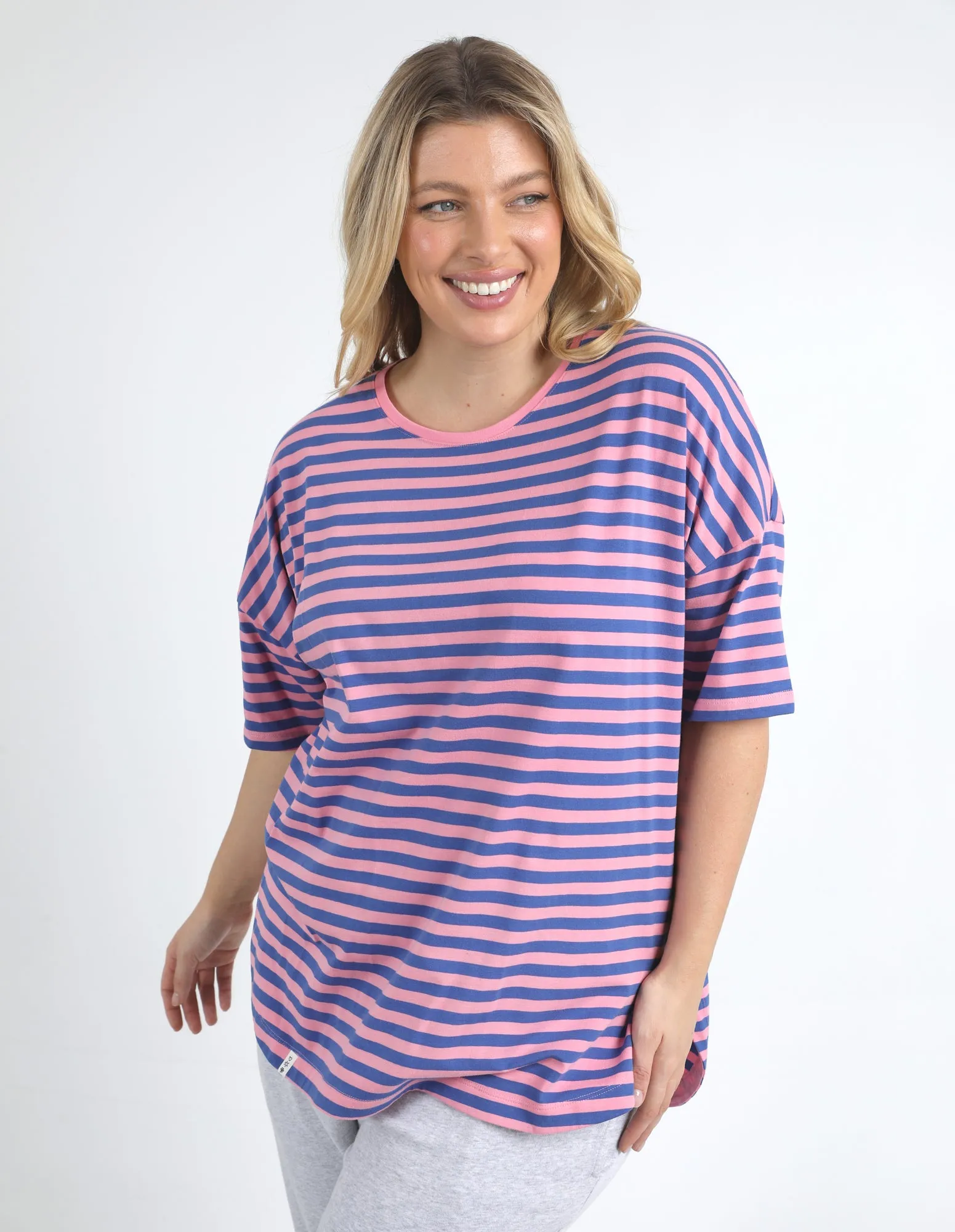 Lauren Tee Strawberry Stripe