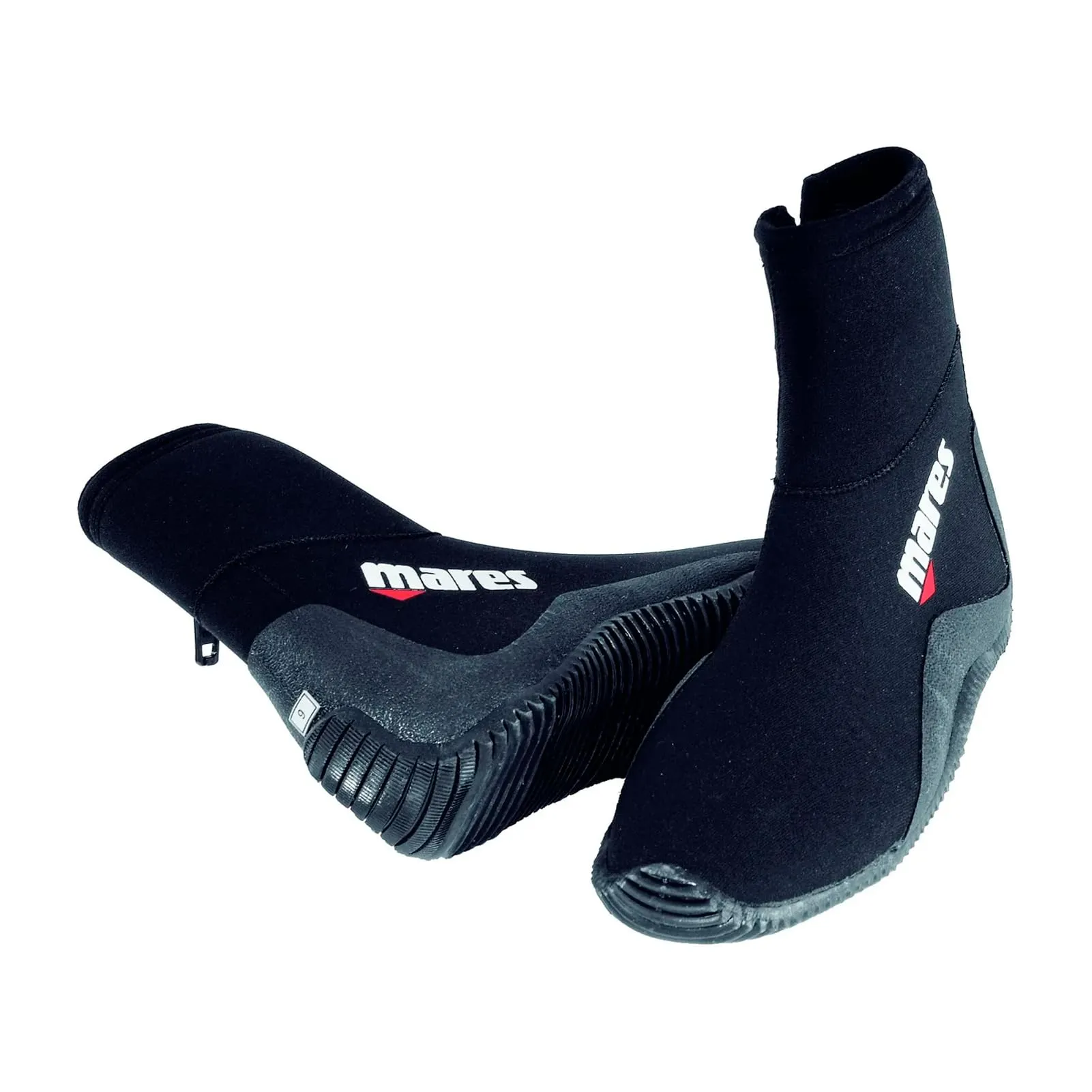 Mares Adult Classic 5mm Neoprene Scuba Diving Boots for Men & Women - Wide Toecap, Levelled Sole & Side Zip