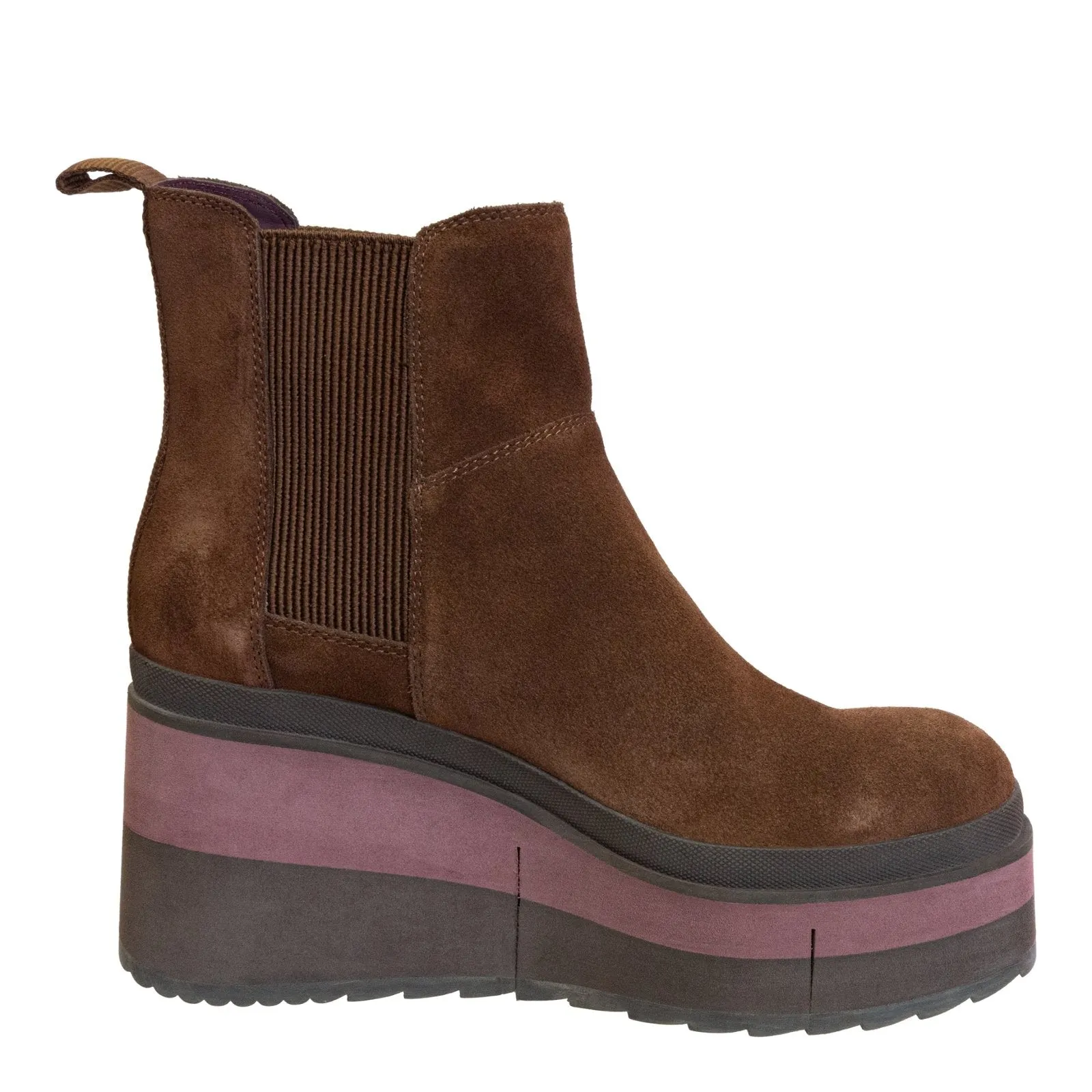 NAKED FEET: GUILD in CACAO Platform Chelsea Boots