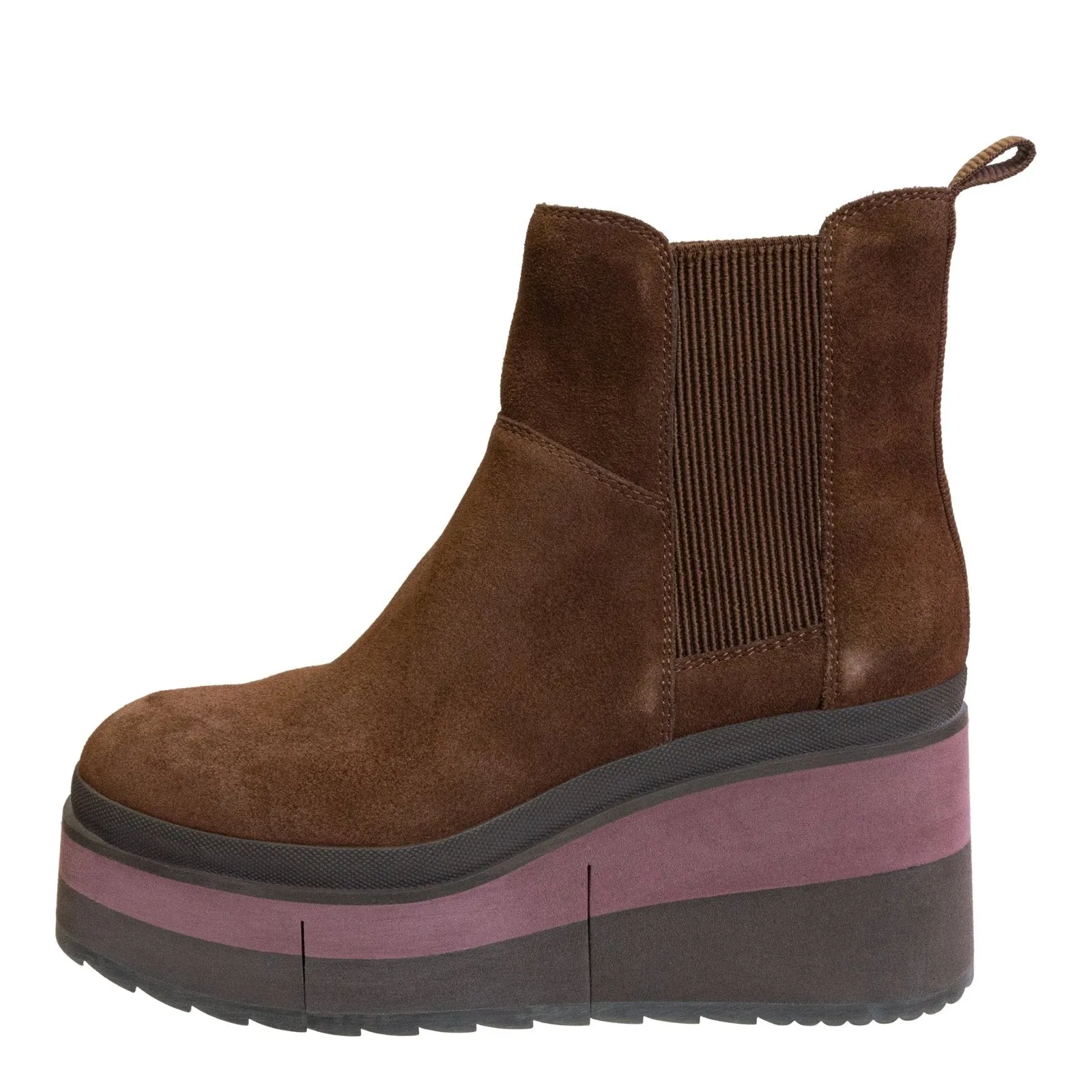 NAKED FEET: GUILD in CACAO Platform Chelsea Boots