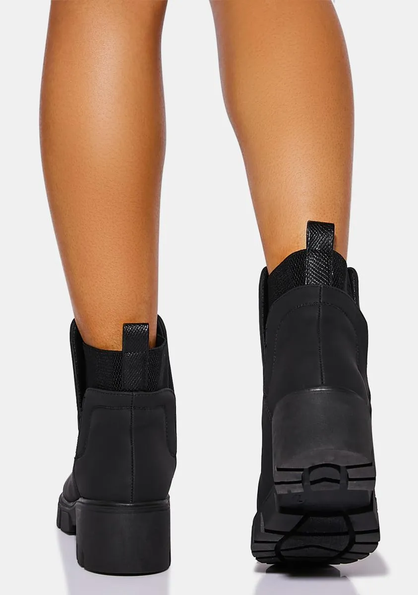 Noir What We Saw Chelsea Boots
