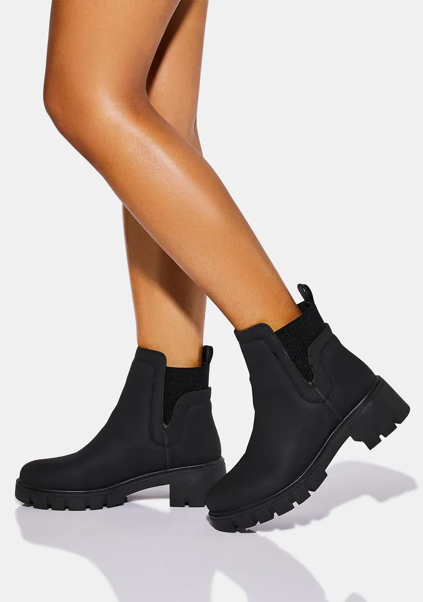 Noir What We Saw Chelsea Boots