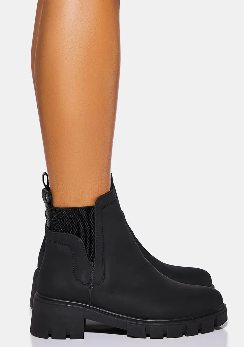 Noir What We Saw Chelsea Boots