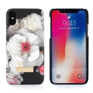 [OPEN BOX] TED BAKER SOFT FEEL HARD SHELL Case Namala Chelsea Black For iPhone XS/X