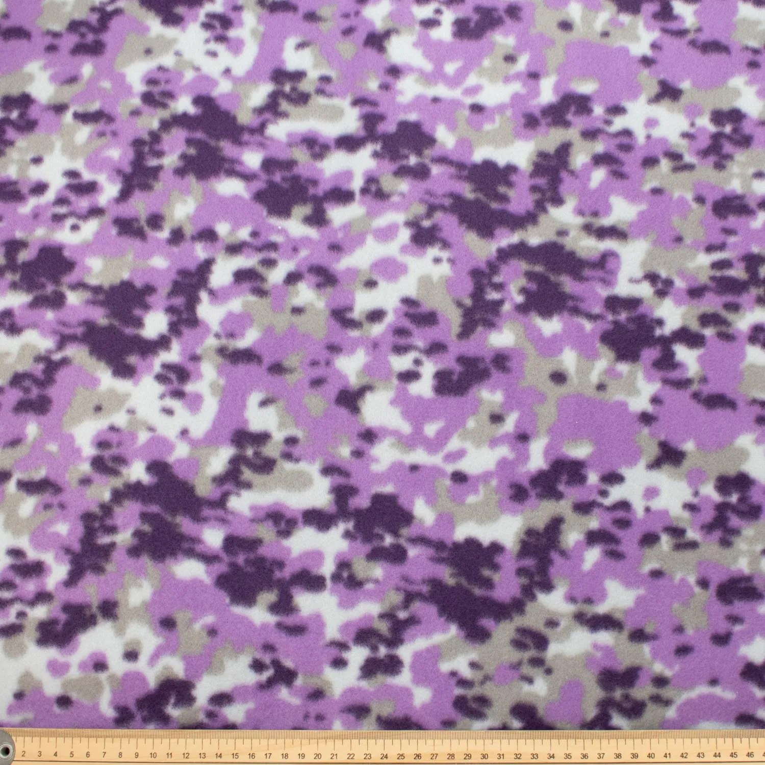 Purple & Grey Abstract Printed Polar Fleece Design 187
