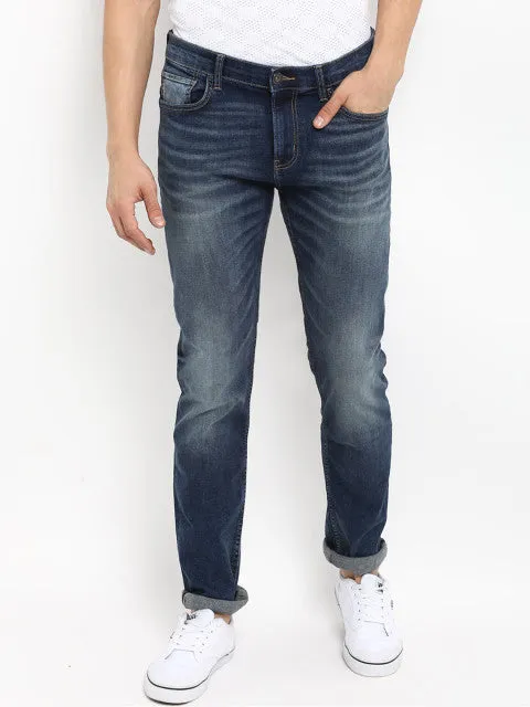 Red Tape Men Blue Slim Fit Mid-Rise Clean Look Jeans