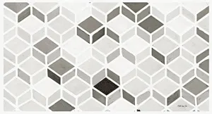 SDS759 - White and Gray Pattern     - 18x9