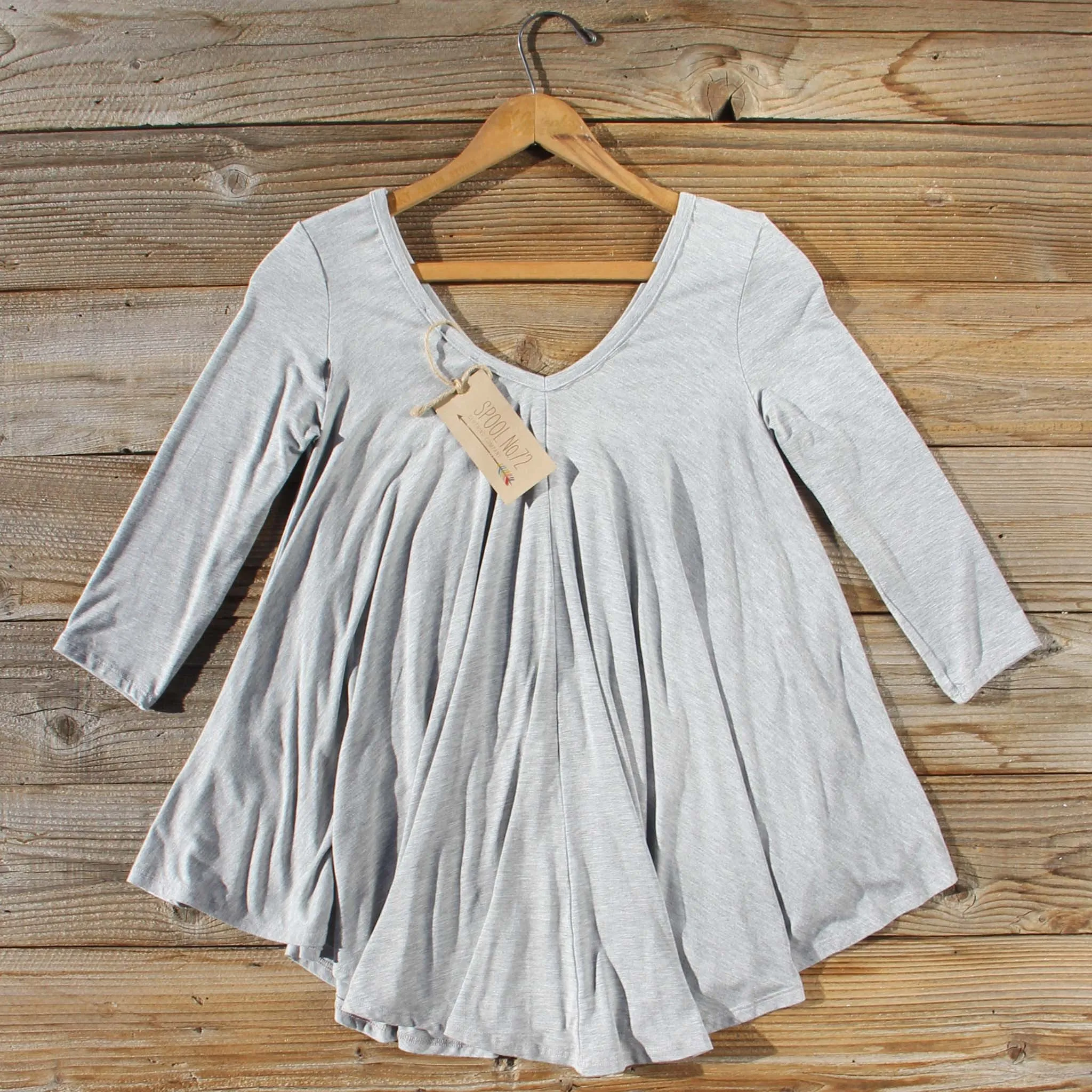 Shadow Lake Cozy Tee in Gray