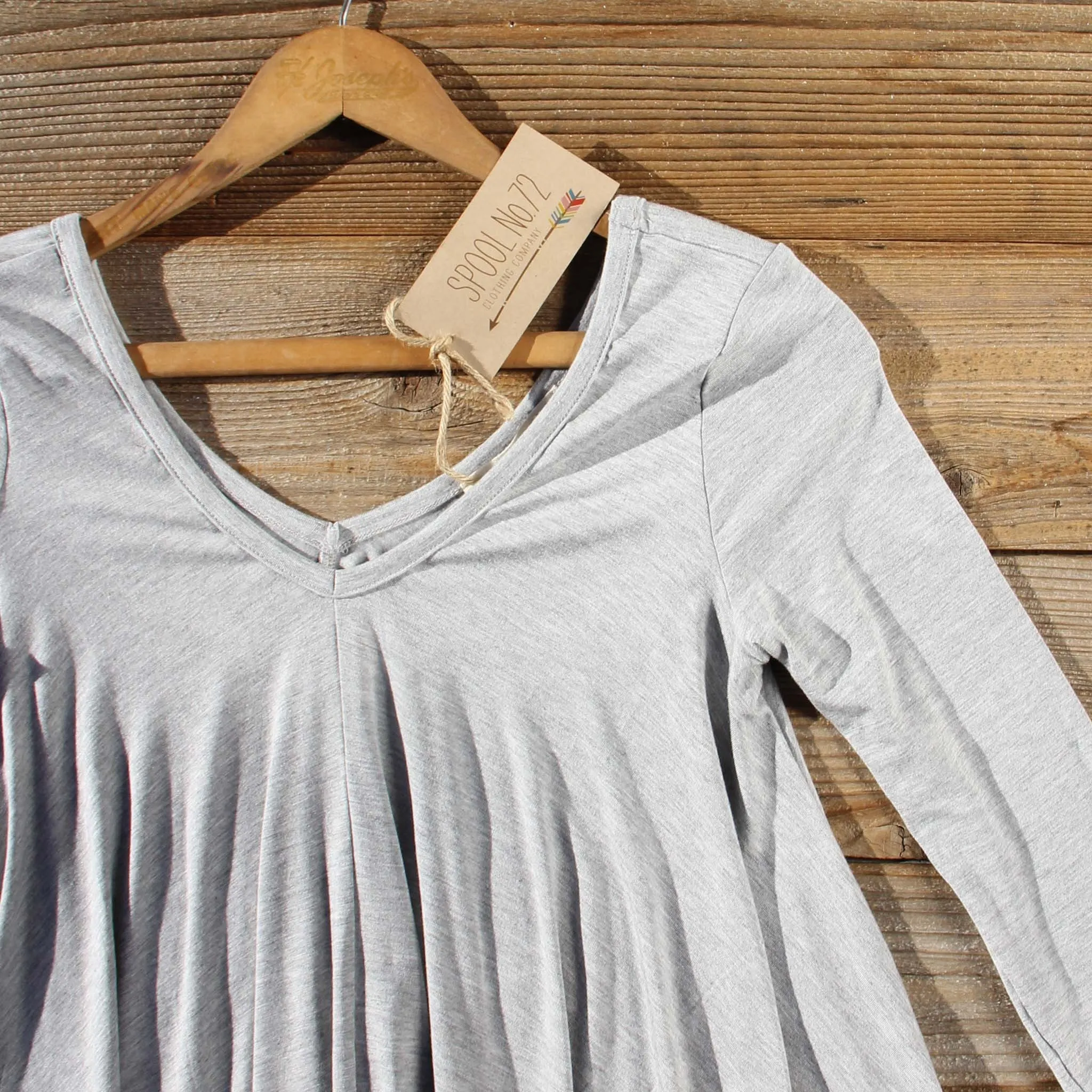 Shadow Lake Cozy Tee in Gray