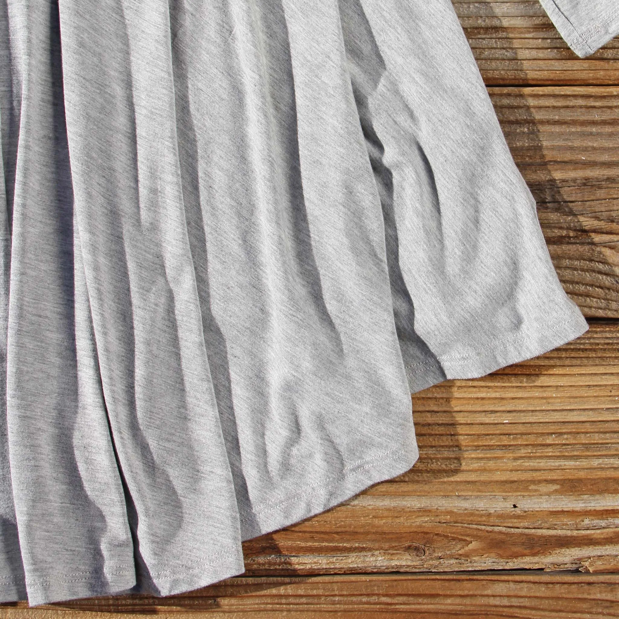 Shadow Lake Cozy Tee in Gray