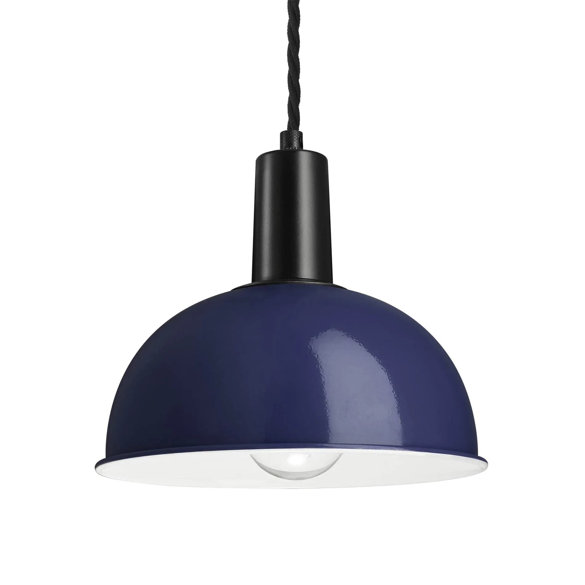 Sleek Dome Pendant - 8 Inch - Dark Blue