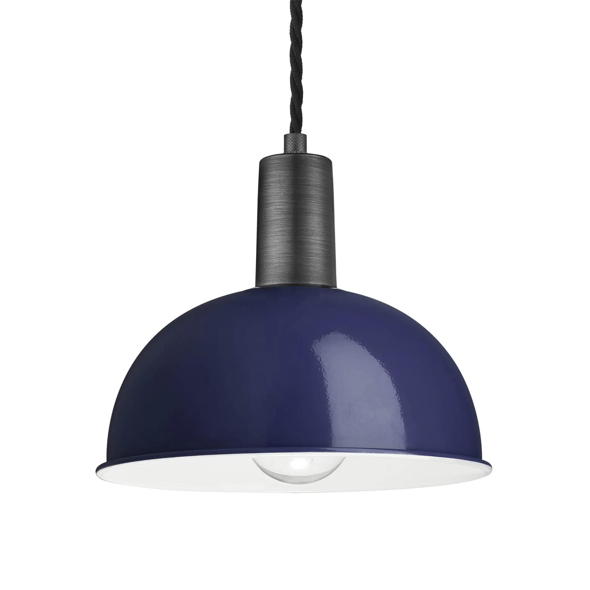 Sleek Dome Pendant - 8 Inch - Dark Blue