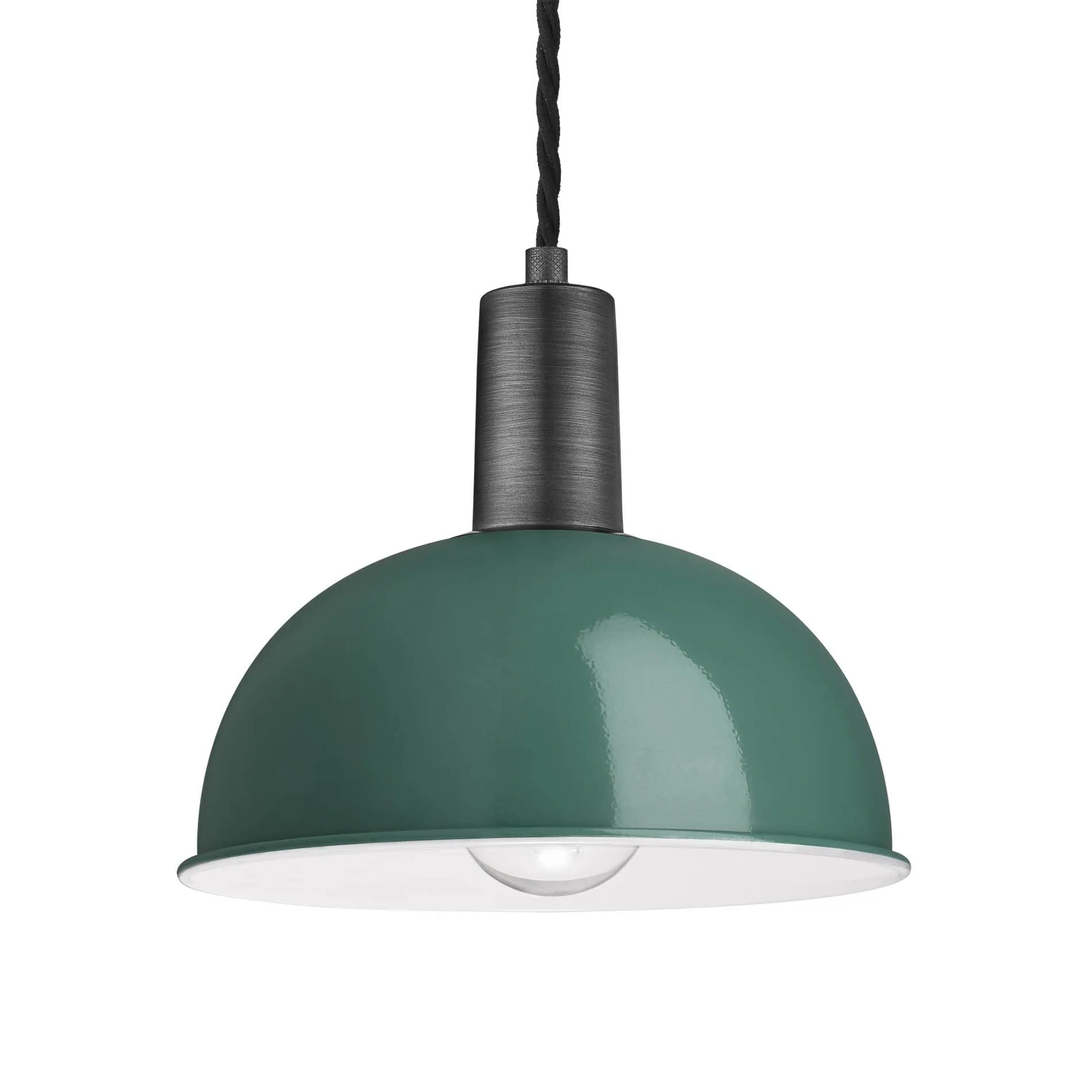 Sleek Dome Pendant - 8 Inch - Turquoise