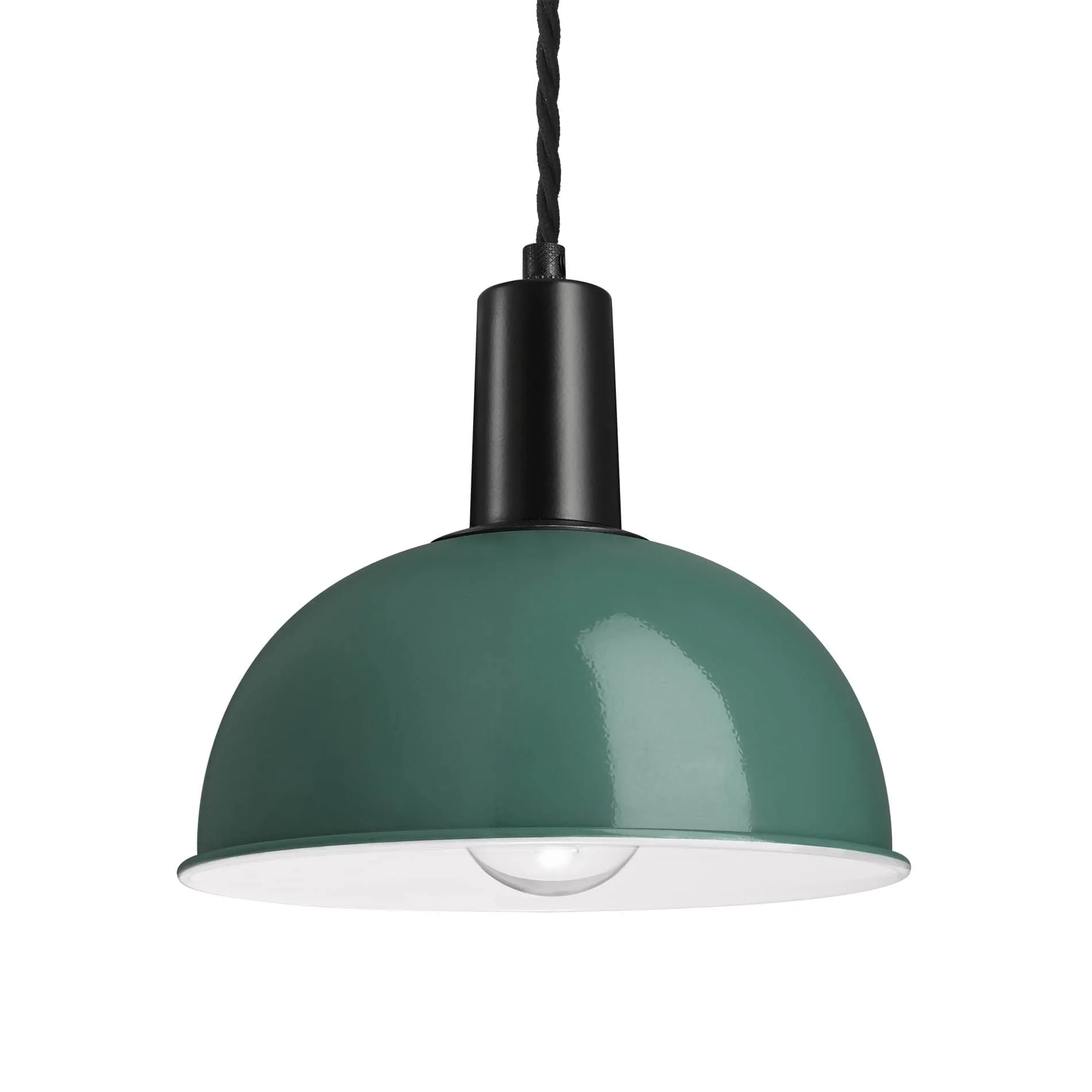 Sleek Dome Pendant - 8 Inch - Turquoise