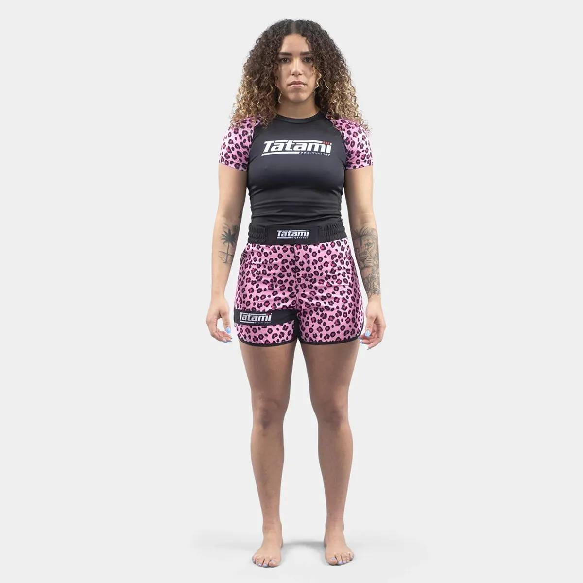 Tatami "Recharge" Women's Fight Shorts - Leopard Pink