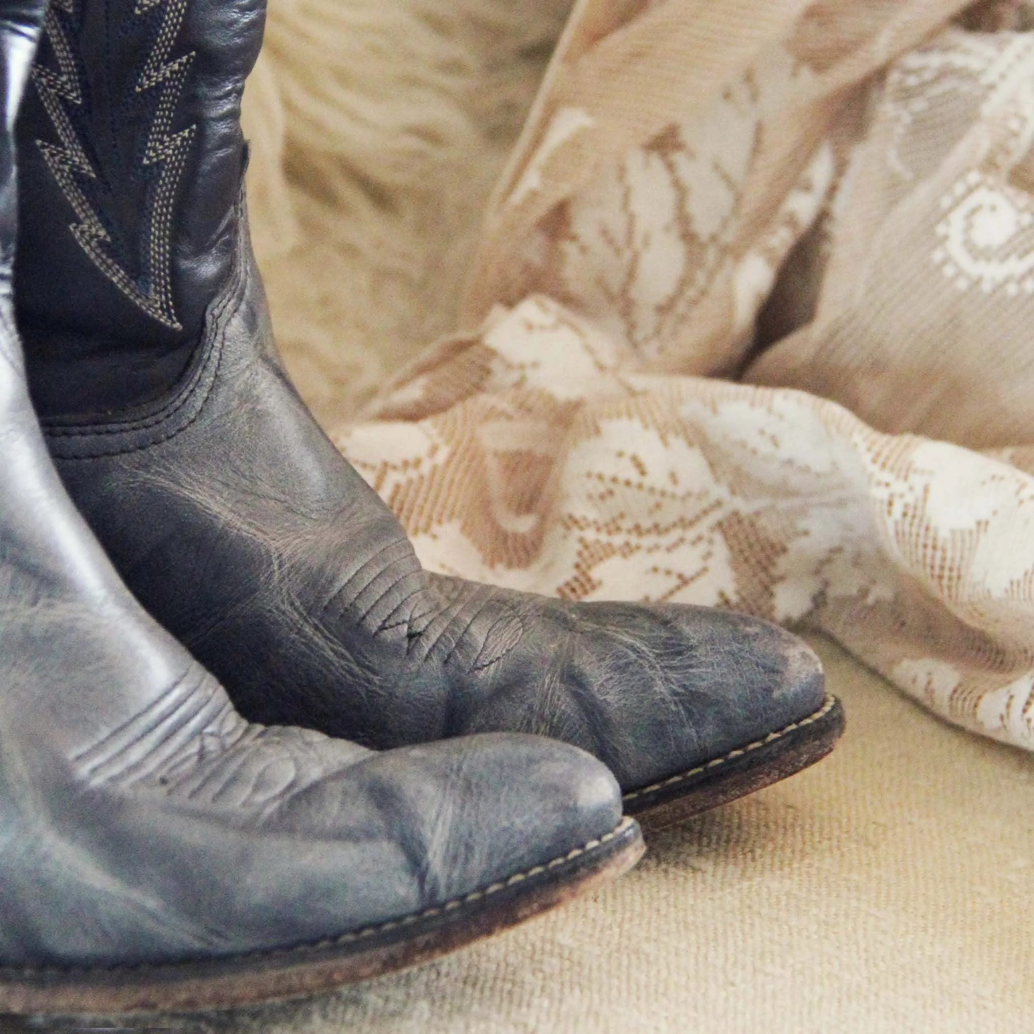 Vintage Midnight Stitch Boots