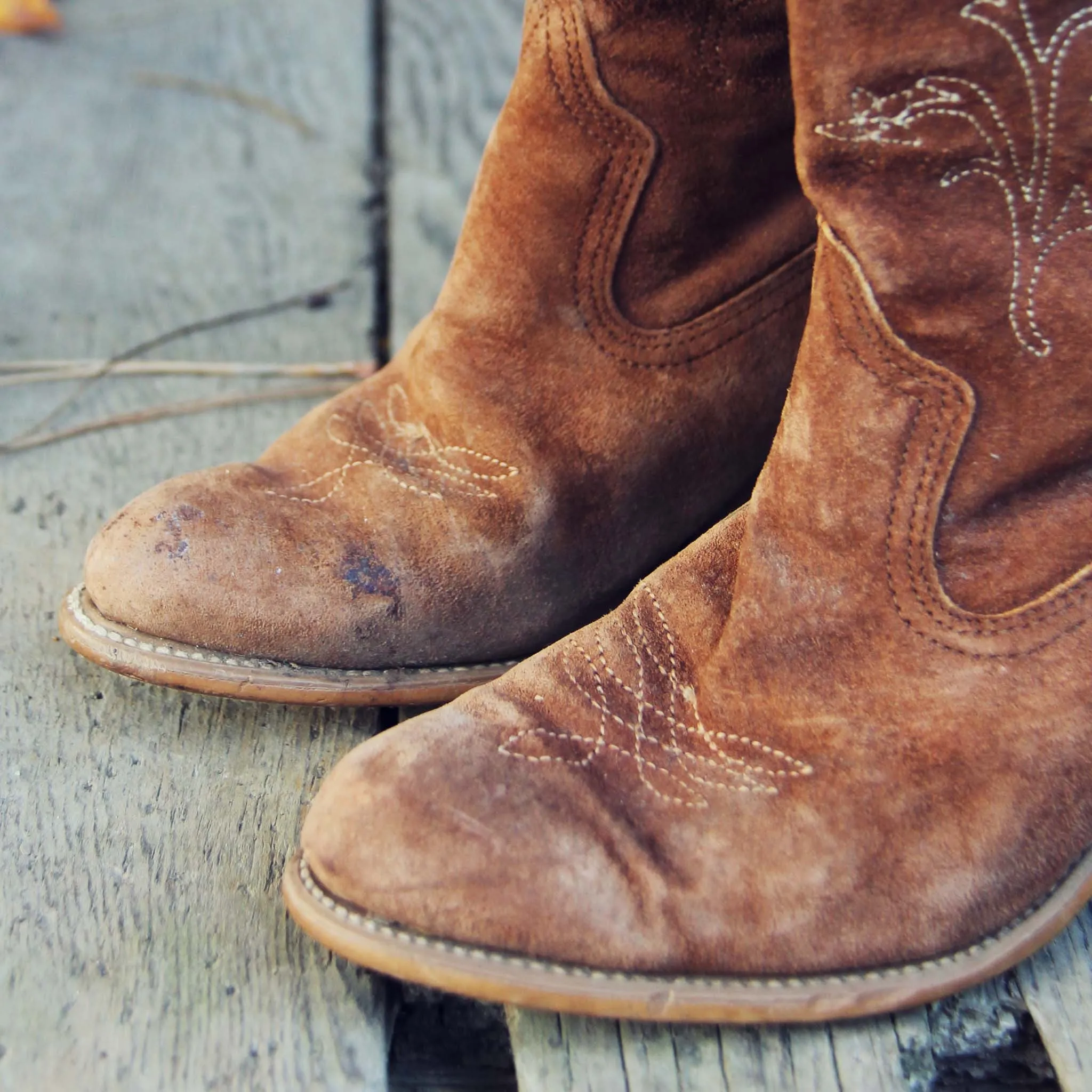 Vintage Suede Boots
