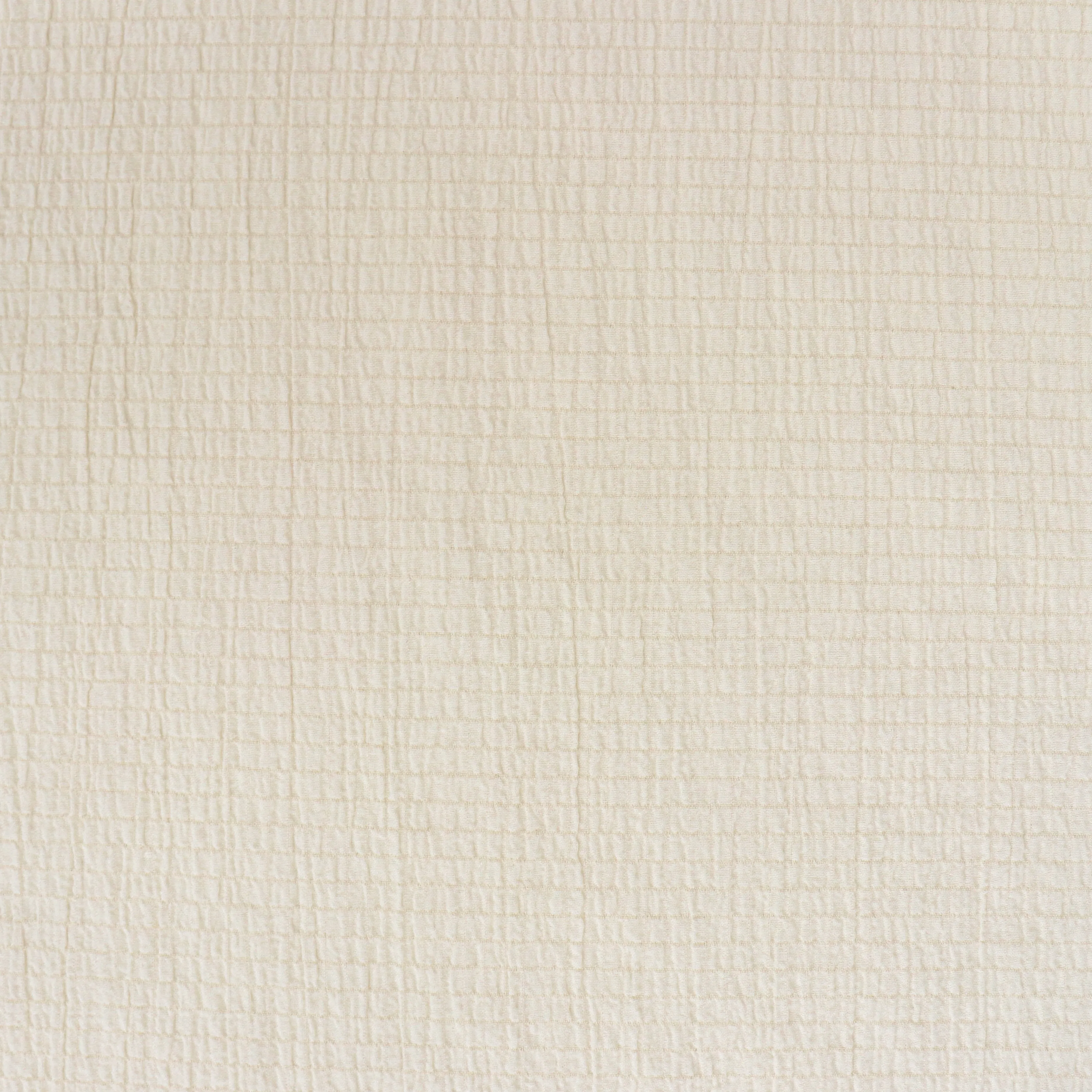 Viscose Blend Seersucker - Cream