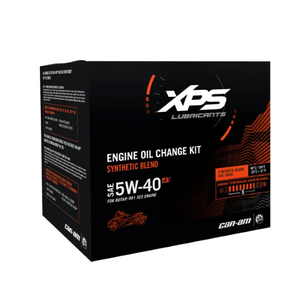 XPS Spyder 4T 5W-40 Synthetic Blend Oil Change Kit For Rotax 991 (Se5) Engine